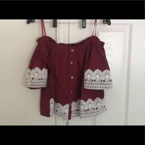 Off the shoulder top
